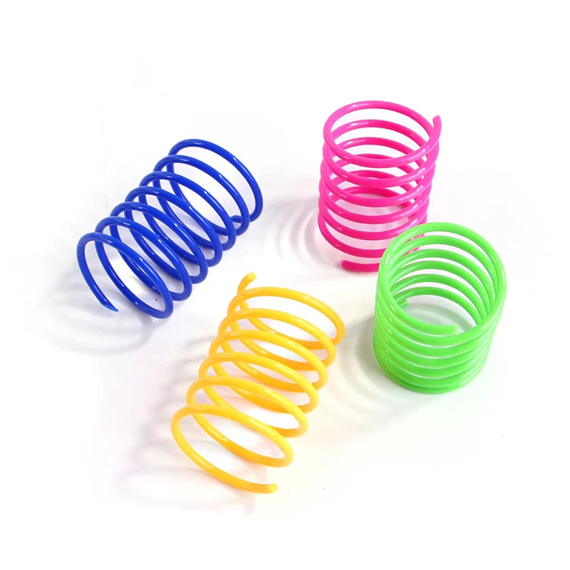 🐾 Colorful Cat Spring Toys – Durable Coil Spirals for Kittens & Cats (Set of 4/8/16/20pcs)