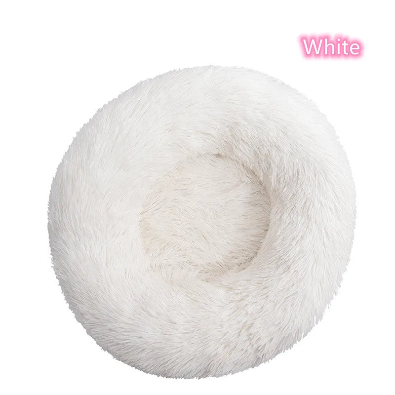 Katzenbett „Donut“ – Super Weich, Waschbar & Beruhigend, Plüsch-Haustierbett in 5 Größen (S–XXL)