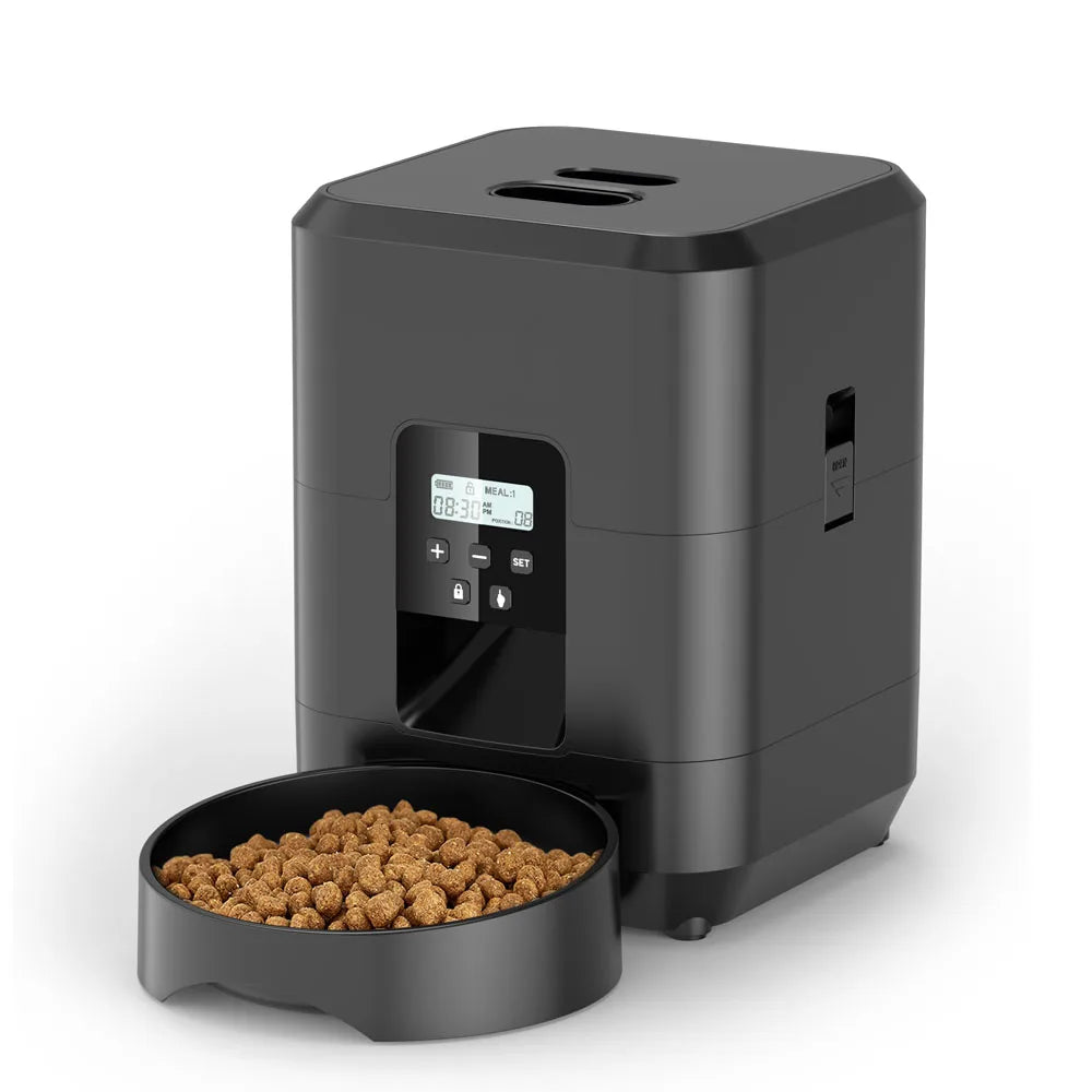 🐾 Automatischer Futterspender für Katzen – Mit LCD-Display & Zeitsteuerung, 50–100g Portionen