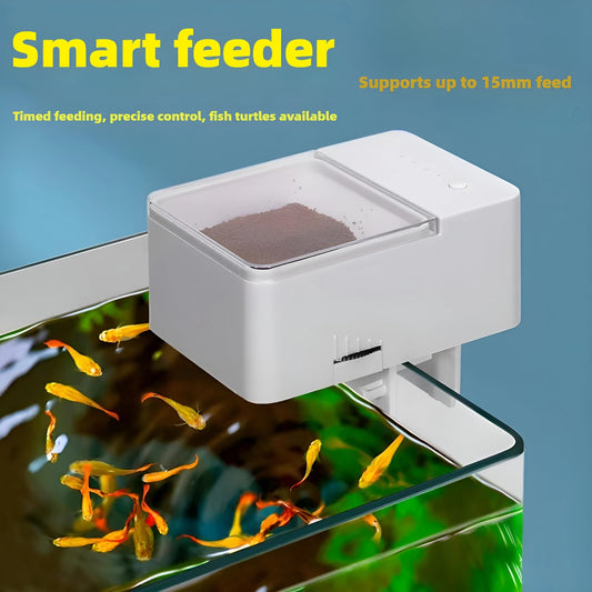 Automatischer Futterautomat für Aquarien – Intelligenter Fisch- & Schildkrötenfutterspender mit 4-Timer-Einstellungen, 250 g