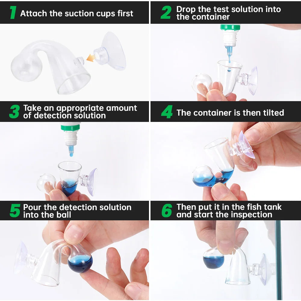Aquarium CO₂-Testlösung 15 ml – CO₂ Indikator für Drop Checker | Langzeitüberwachung für Aquarienpflanzen & Fische