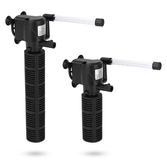 3-in-1 Aquarium Innenfilter – Leiser Unterwasserfilter mit Sauerstoffzufuhr & Wasserreinigung | 300–400 L/h