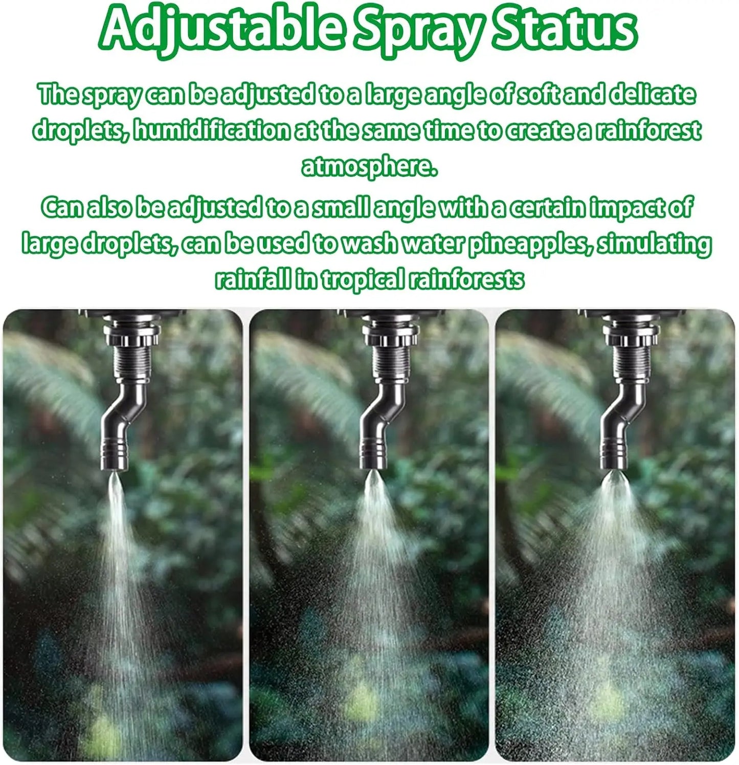 Reptilien Nebeldüse & Bewässerungs-Connector – Slip-Lock Sprinkler für Terrarien, Aquarien & Gewächshäuser