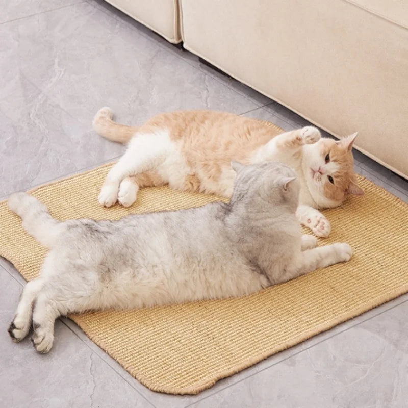 Katzenkratzbrett aus Sisal – Wandmontage, Möbel-Schutz & Flexibles Kratzpad