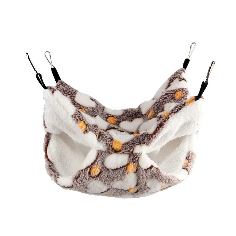 Doppellagige Kleintier-Hängematte – Warm & gemütlich für Hamster, Eichhörnchen & kleine Haustiere