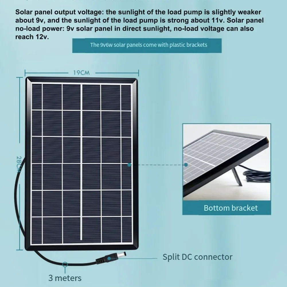 Solar-Teichpumpe 12V – Unterwasser-Zirkulationspumpe mit Filter & Sauerstoffversorgung | Für Fischteiche, Wassertanks & Outdoor