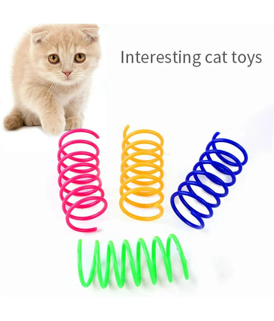 🐾 Colorful Cat Spring Toys – Durable Coil Spirals for Kittens & Cats (Set of 4/8/16/20pcs)