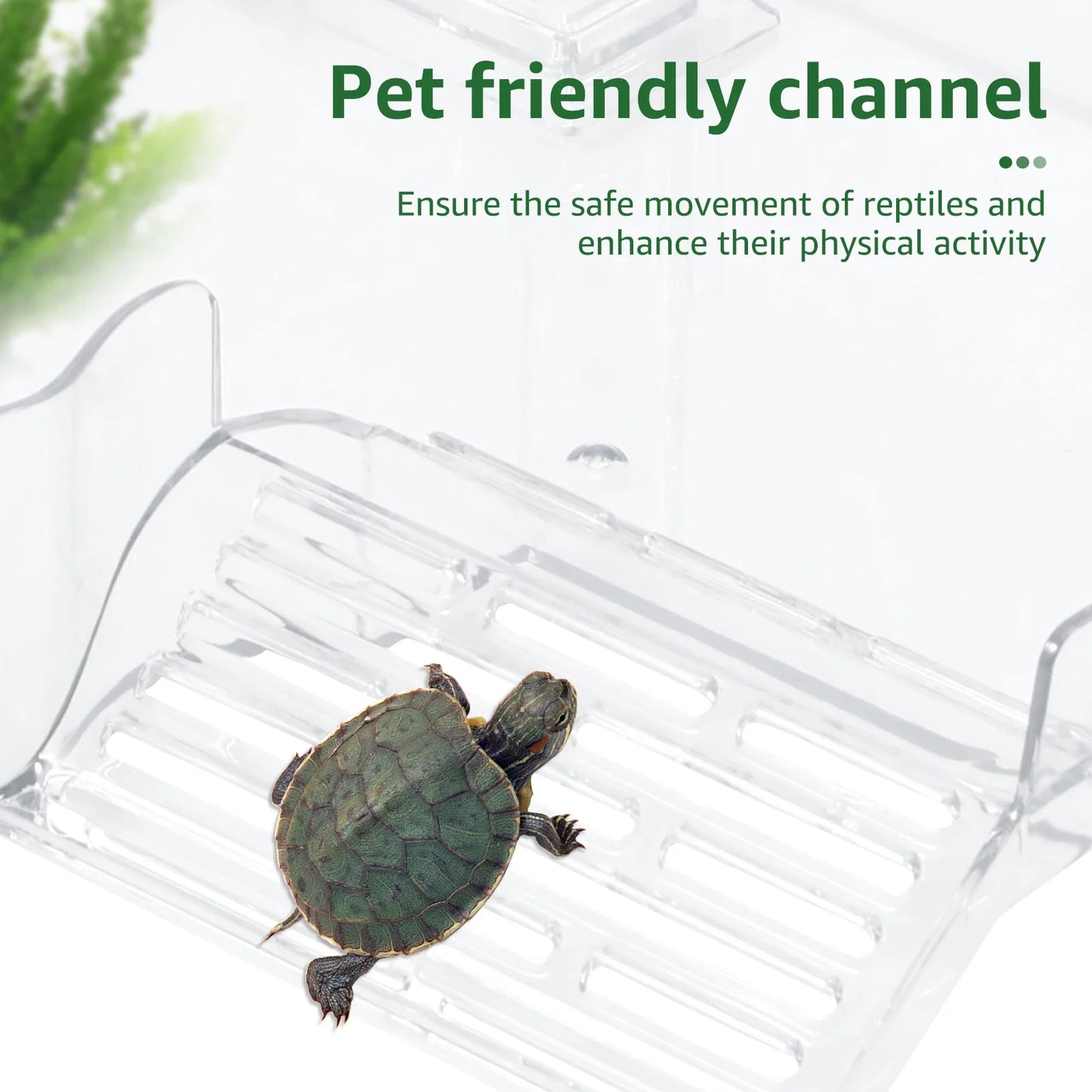 Acryl-Sonnenplattform für Schildkröten – Hängende & Schwimmende Basking-Plattform mit Leiter, Höhenverstellbar für Aquarien
