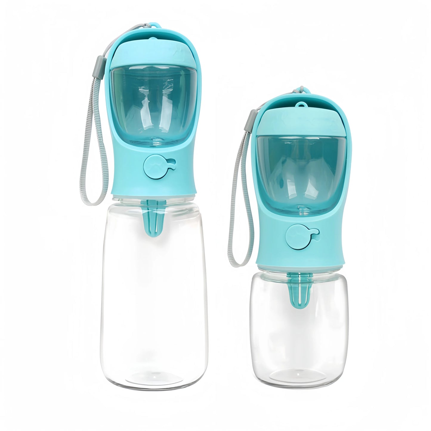 🐾 Tragbare Hunde- & Katzen-Wasserflasche mit Futterbehälter – 2-in-1 Reise-Trinkflasche
