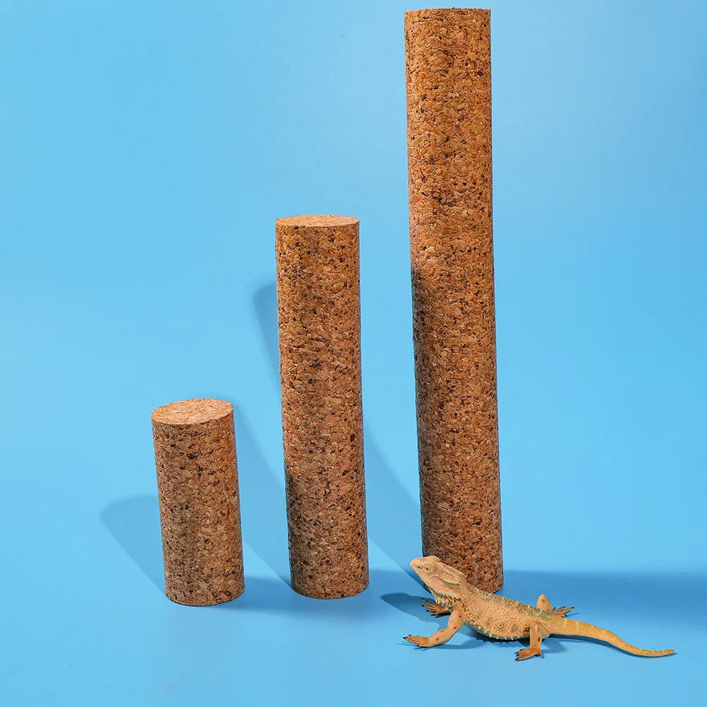 Kork-Kletterstamm für Reptilien – Natürlicher Kletterstock für Echsen, Geckos & Kleintiere