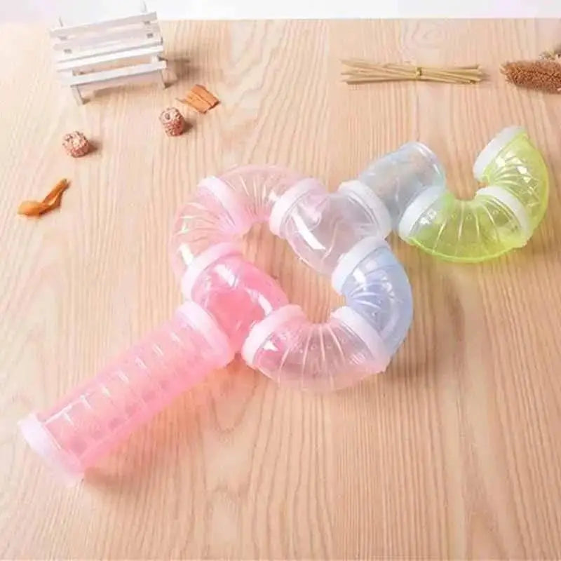Hamster Tunnel-Set – U-förmige Kunststoffröhren für Käfigerweiterung & Spielspaß | DIY Röhrensystem für Goldhamster
