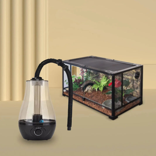 Terrarium Luftbefeuchter 3L – Reptilien Nebelmaschine mit Schlauchverlängerung für Schlangen, Chamäleons & Amphibien