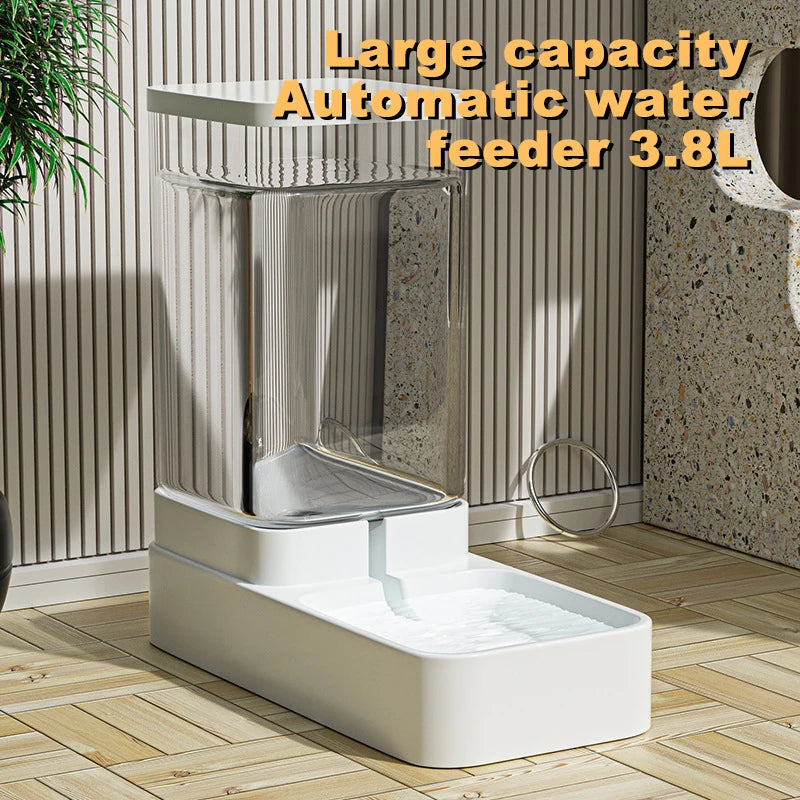 Automatischer Katzen- & Hundefutterspender mit Wasserbehälter – 3.8L/3.3L, BPA-frei, Schwerkraftsystem