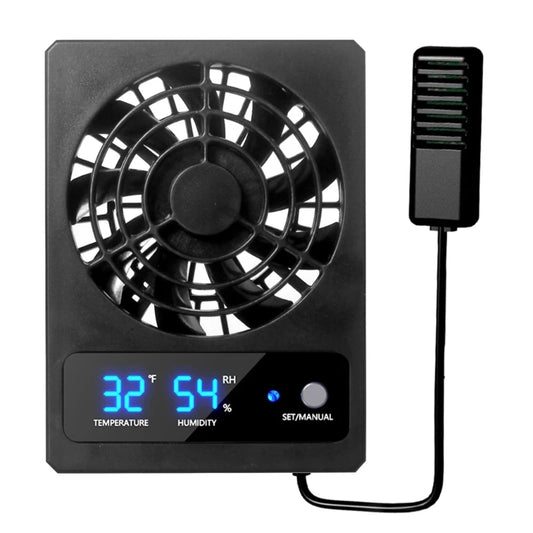 Intelligenter Terrarium-Kühlventilator – Mit LED-Temperaturanzeige & Automatischer Steuerung | Für Reptilien & Amphibien
