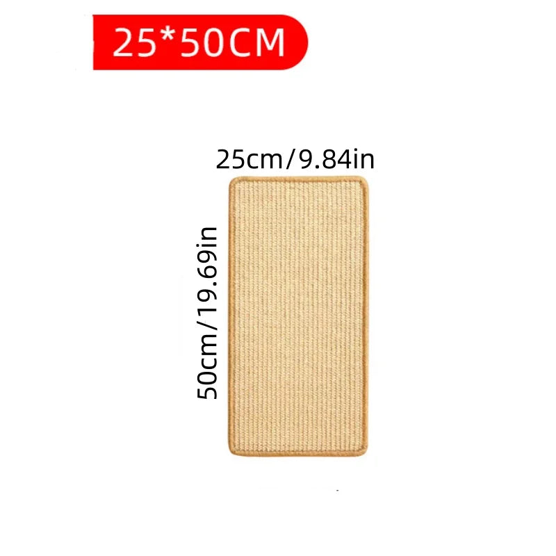 Katzenkratzbrett aus Sisal – Wandmontage, Möbel-Schutz & Flexibles Kratzpad