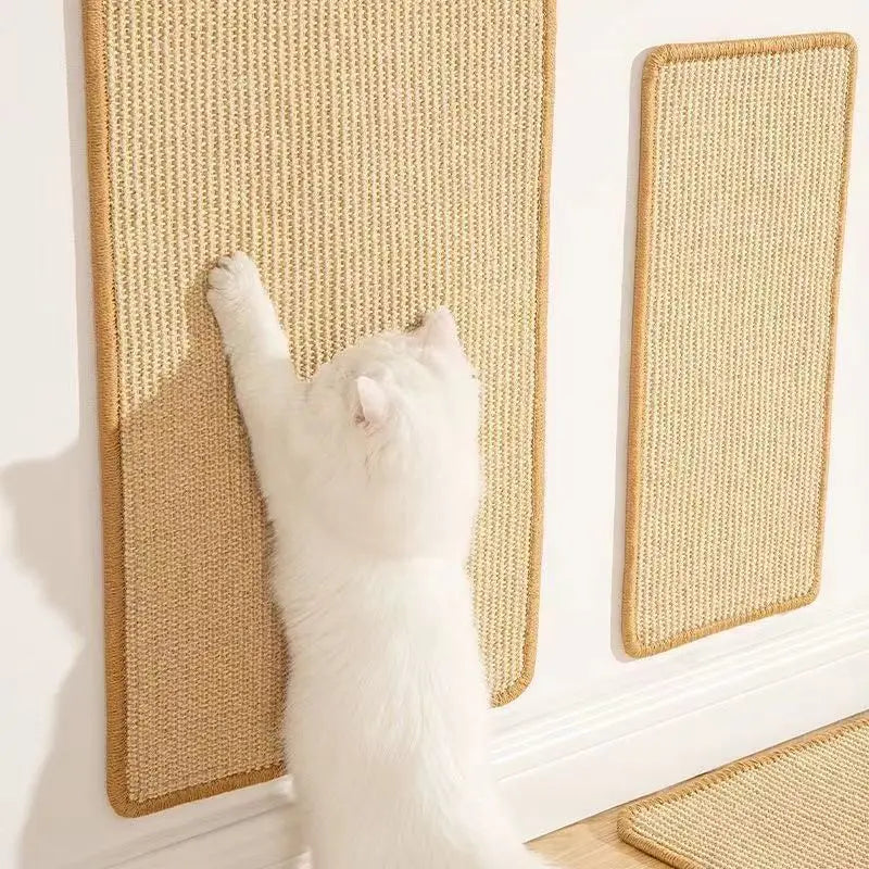 Katzenkratzbrett aus Sisal – Wandmontage, Möbel-Schutz & Flexibles Kratzpad