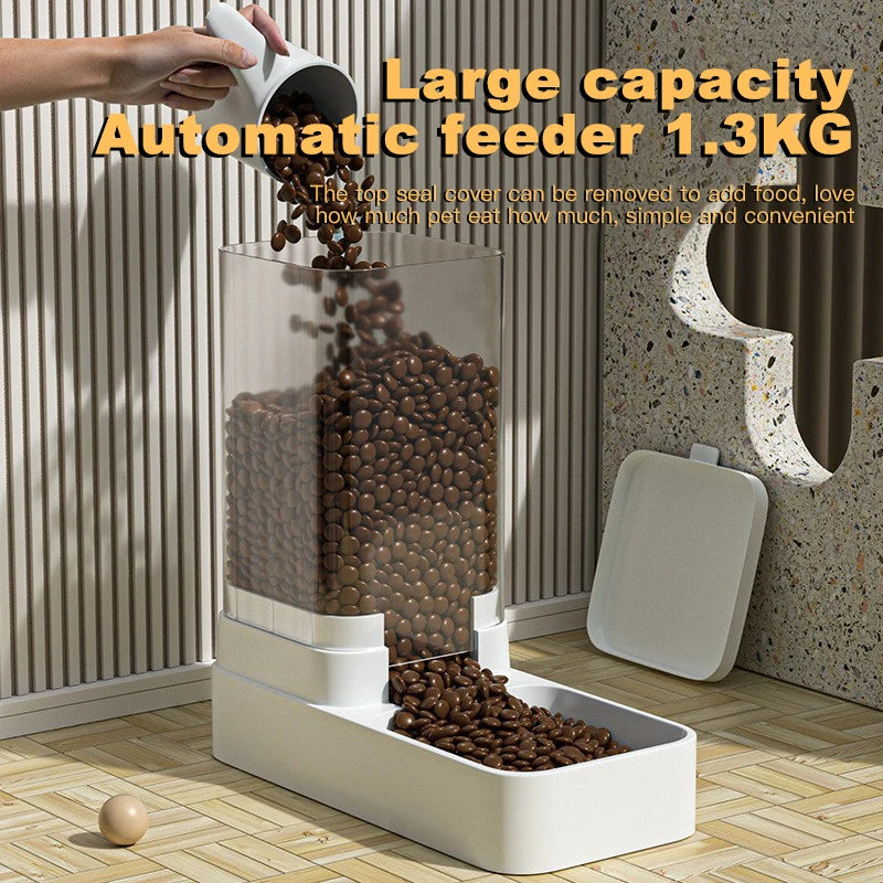 Automatischer Katzen- & Hundefutterspender mit Wasserbehälter – 3.8L/3.3L, BPA-frei, Schwerkraftsystem