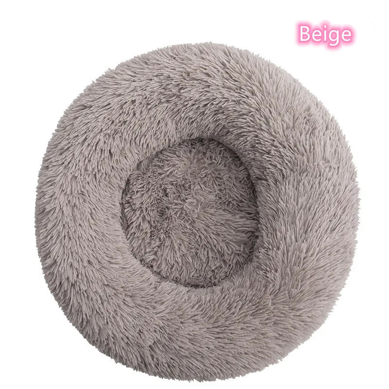 Katzenbett „Donut“ – Super Weich, Waschbar & Beruhigend, Plüsch-Haustierbett in 5 Größen (S–XXL)