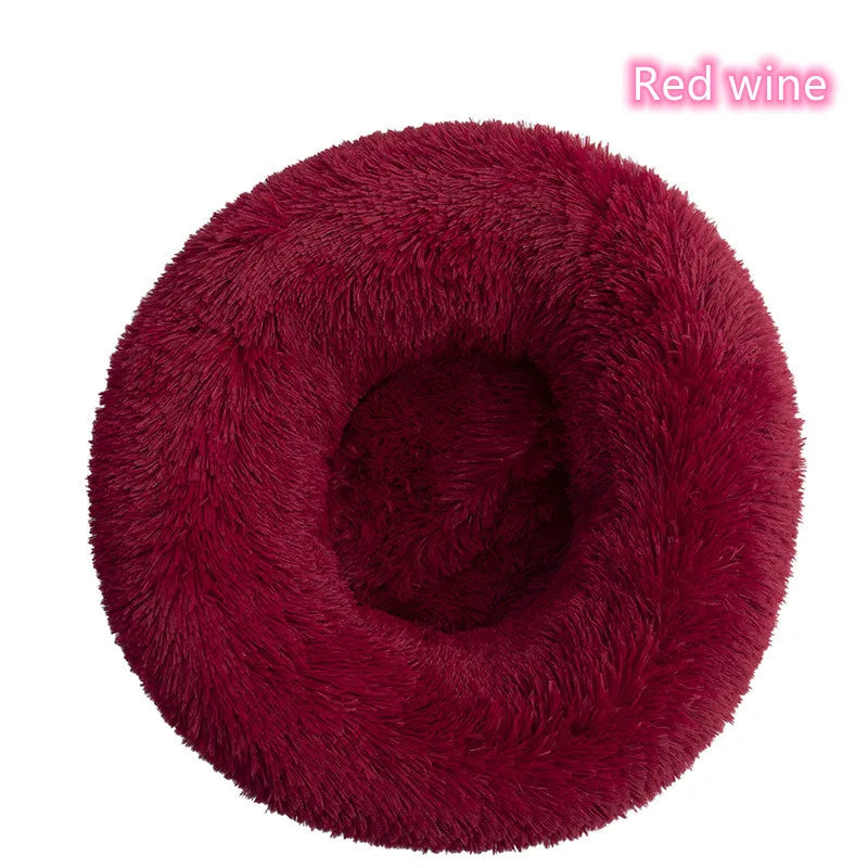 Katzenbett „Donut“ – Super Weich, Waschbar & Beruhigend, Plüsch-Haustierbett in 5 Größen (S–XXL)