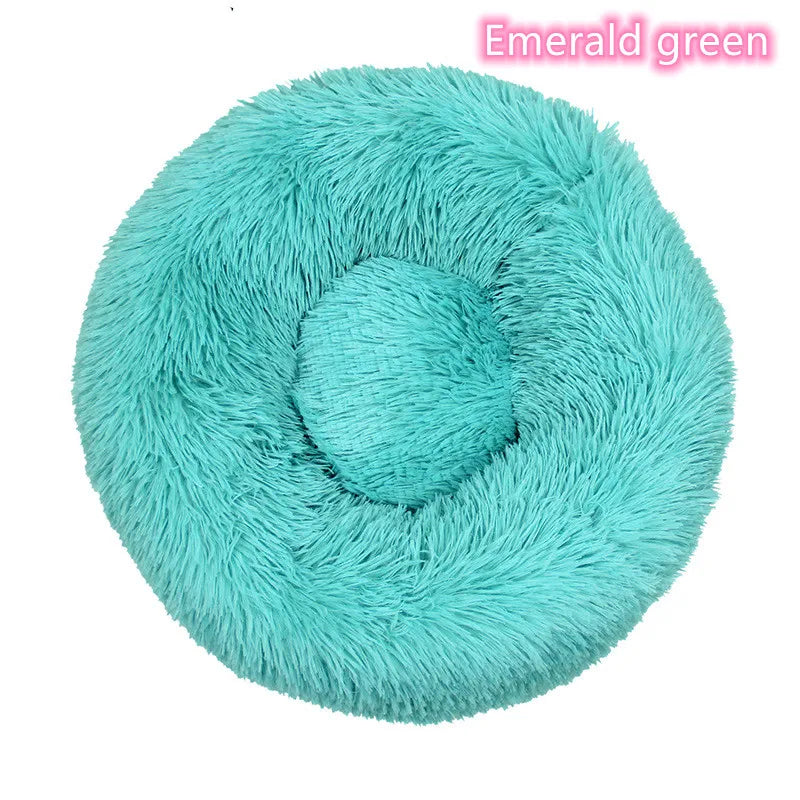 Katzenbett „Donut“ – Super Weich, Waschbar & Beruhigend, Plüsch-Haustierbett in 5 Größen (S–XXL)