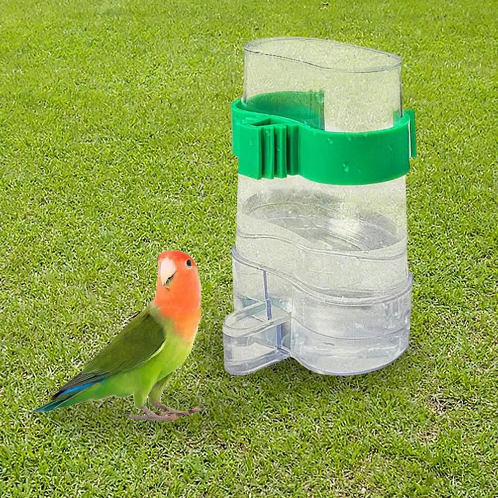 Automatischer Vogel-Wasserspender – Transparent, für Wellensittiche, Nymphensittiche, Kanarien & Co.