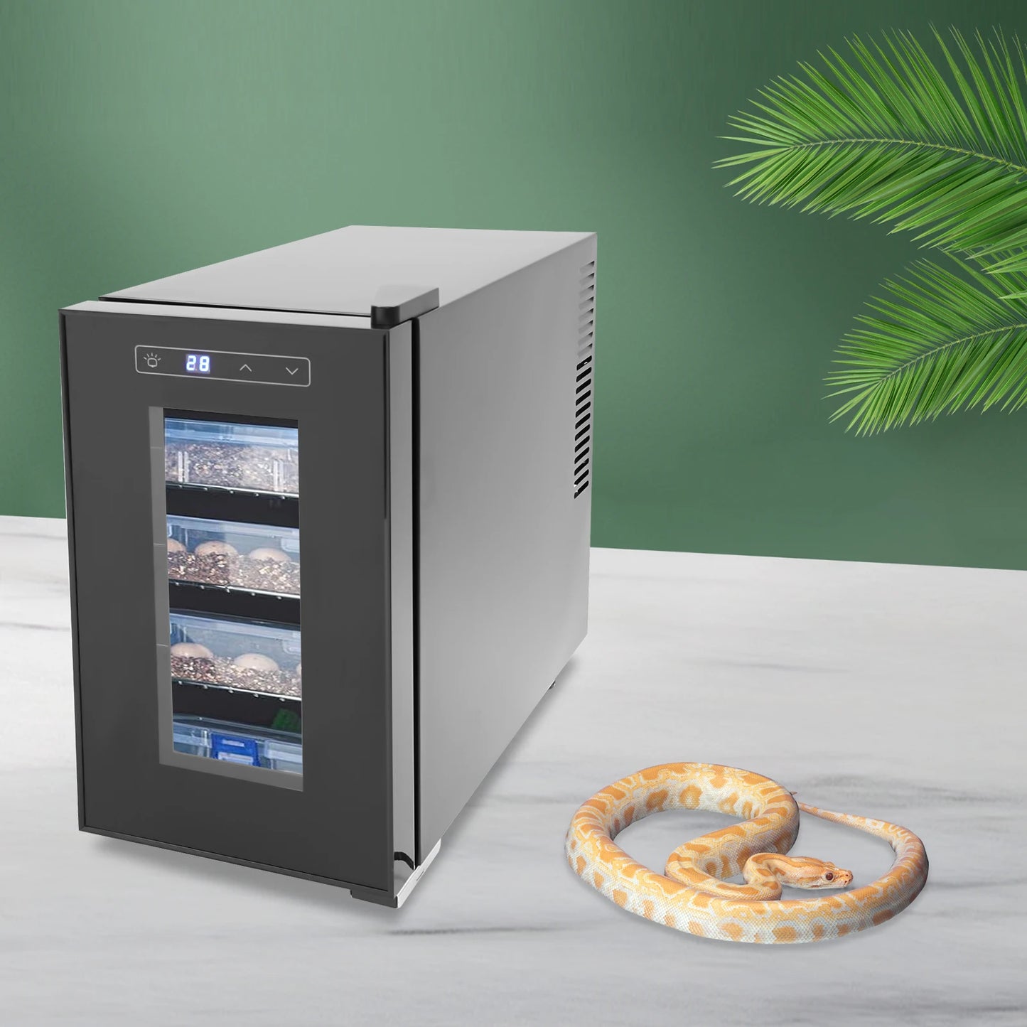 23L Reptilien-Ei-Inkubator – LED-Display & Präzise Temperaturkontrolle 10–40 °C | Brutkasten für Reptilien, Amphibien & Geflügel
