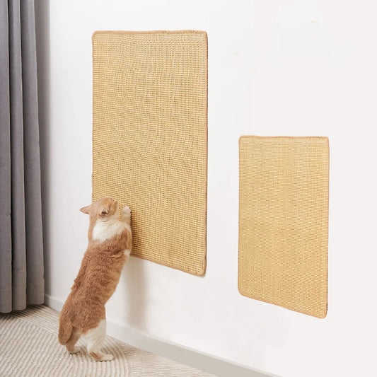 Katzenkratzbrett aus Sisal – Wandmontage, Möbel-Schutz & Flexibles Kratzpad