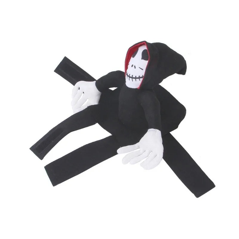 💀🐶 Halloween Hundekostüm "Sensenmann auf dem Rücken" – Verstellbares Skelett-Reiter-Outfit für Hunde