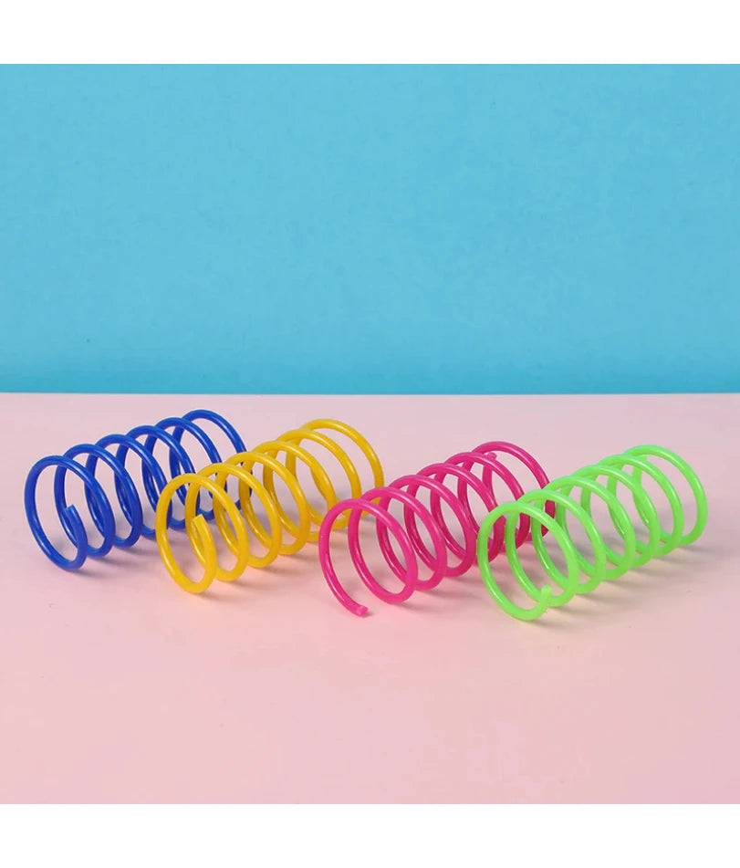 🐾 Colorful Cat Spring Toys – Durable Coil Spirals for Kittens & Cats (Set of 4/8/16/20pcs)