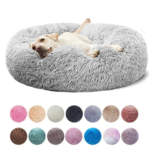 Katzenbett „Donut“ – Super Weich, Waschbar & Beruhigend, Plüsch-Haustierbett in 5 Größen (S–XXL)