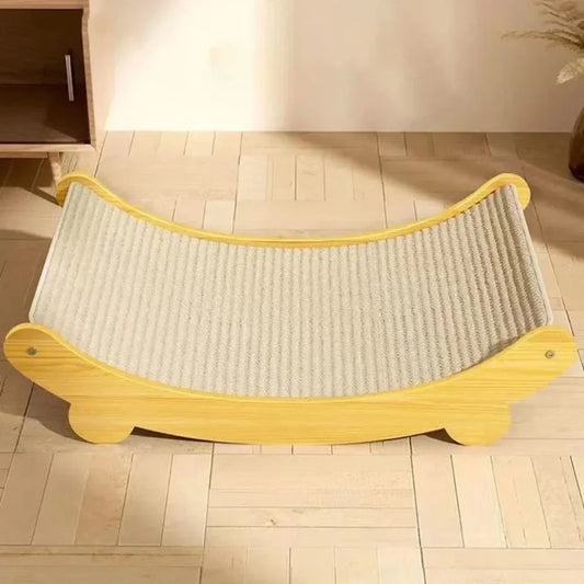 Katzen Kratzbrett & Bett – Abnehmbar, Strapazierfähig, Multifunktional aus Sisal & Holz