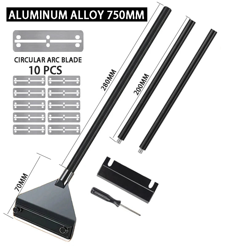 Aquarium Algenreiniger – Edelstahl & Aluminium Schaber | 3-in-1 Glasreiniger mit Klinge, Bürste & Netz