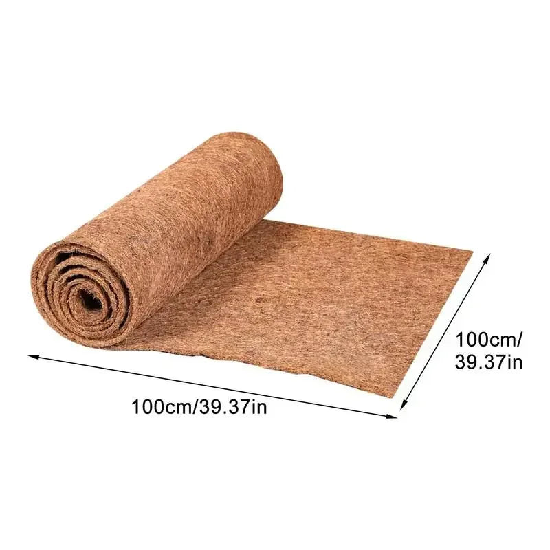 Reptilien-Kokosfaser-Matte – Natürliche Kokos-Coir Unterlage für Terrarien, Schildkröten, Echsen, Schlangen & Pflanzen