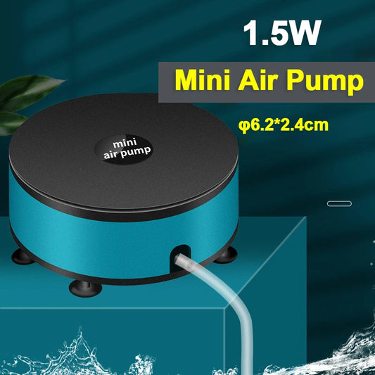 Ultraleise Aquarium Luftpumpe 220V – Mini Sauerstoffpumpe 1,5W | Für Aquarien & Fischbecken