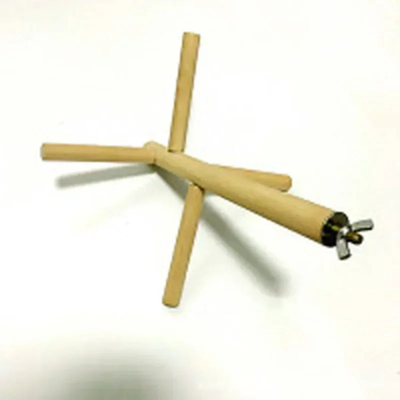 Papageien-Spielzeug aus Holz – 4-stufige Drehleiter & Schaukel für Wellensittiche, Nymphensittiche & Papageien