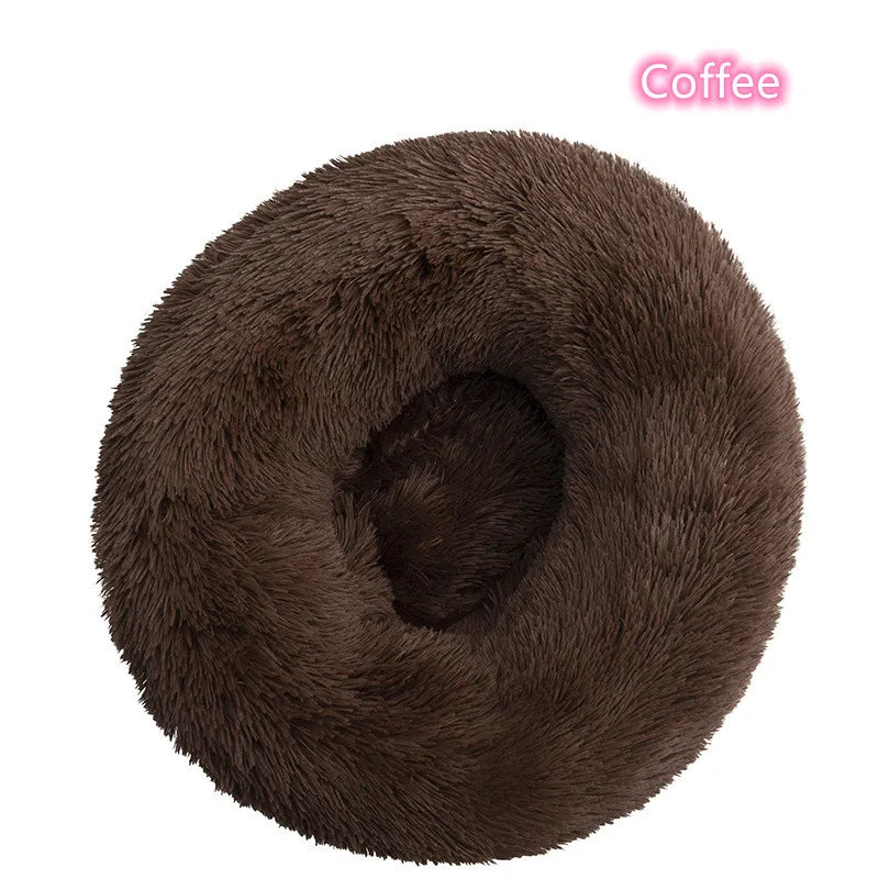 Katzenbett „Donut“ – Super Weich, Waschbar & Beruhigend, Plüsch-Haustierbett in 5 Größen (S–XXL)