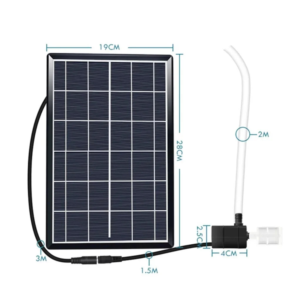 Solar-Teichpumpe 12V – Unterwasser-Zirkulationspumpe mit Filter & Sauerstoffversorgung | Für Fischteiche, Wassertanks & Outdoor