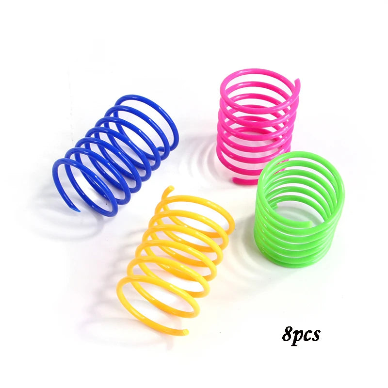 🐾 Colorful Cat Spring Toys – Durable Coil Spirals for Kittens & Cats (Set of 4/8/16/20pcs)
