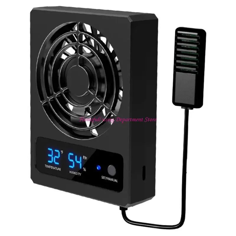 Intelligenter Terrarium-Kühlventilator – Mit LED-Temperaturanzeige & Automatischer Steuerung | Für Reptilien & Amphibien