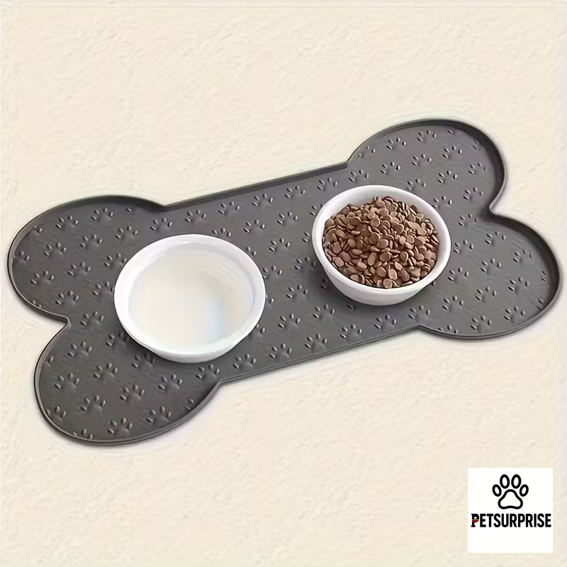 🐾 Napfunterlage in Knochenform – Rutschfest, Wasserdicht und Leicht zu Reinigen