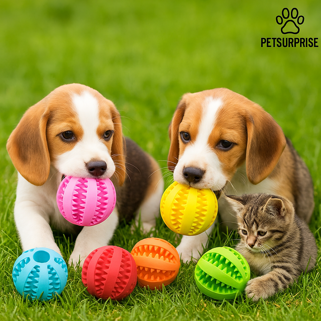 Interaktiver Hundeball aus Gummi – Für alle Rassen