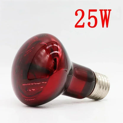 3er-Set Infrarot-Heizlampen E27 (25W–100W) – Wärmelampe für Geflügel, Reptilien & Amphibien