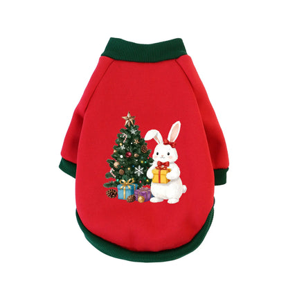 Weihnachts-Sweatshirt für Haustiere – Warmer Winterpullover für Katzen & Hunde, Größen XS-3XL, Perfekt für Weihnachtsfeiern