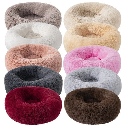 Katzenbett „Donut“ – Super Weich, Waschbar & Beruhigend, Plüsch-Haustierbett in 5 Größen (S–XXL)