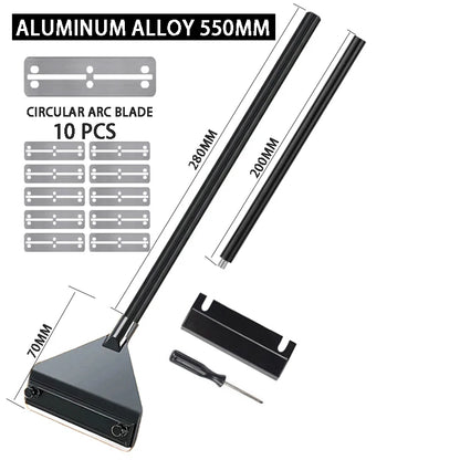 Aquarium Algenreiniger – Edelstahl & Aluminium Schaber | 3-in-1 Glasreiniger mit Klinge, Bürste & Netz