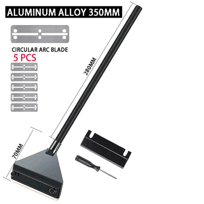 Aquarium Algenreiniger – Edelstahl & Aluminium Schaber | 3-in-1 Glasreiniger mit Klinge, Bürste & Netz