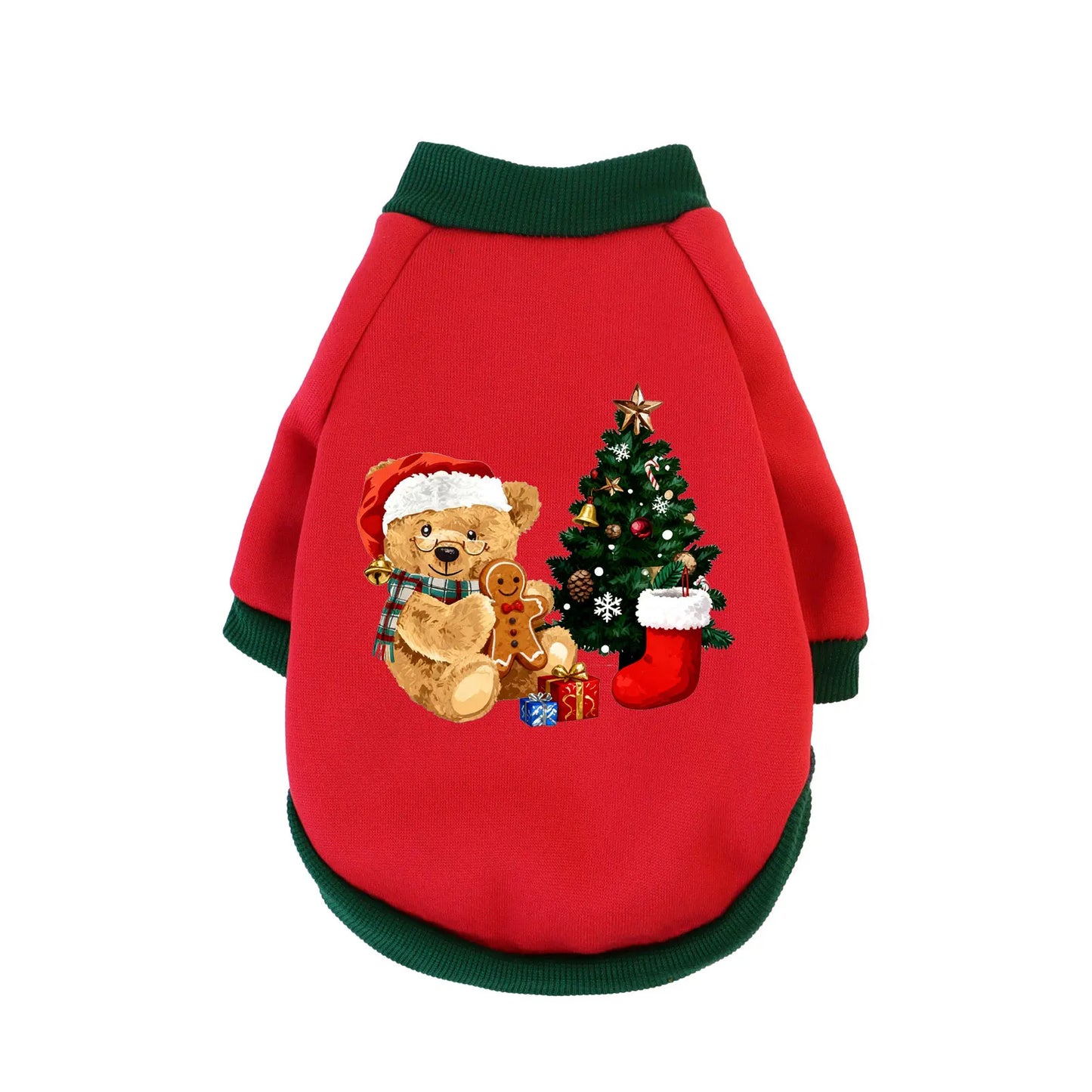 Weihnachts-Sweatshirt für Haustiere – Warmer Winterpullover für Katzen & Hunde, Größen XS-3XL, Perfekt für Weihnachtsfeiern
