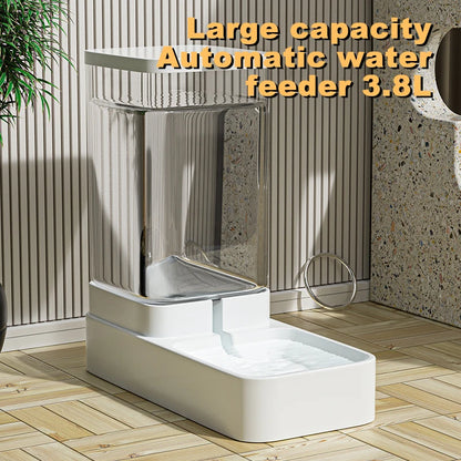 Automatischer Katzen- & Hundefutterspender mit Wasserbehälter – 3.8L/3.3L, BPA-frei, Schwerkraftsystem