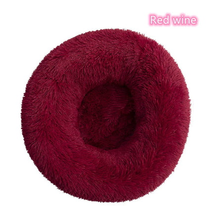 Katzenbett „Donut“ – Super Weich, Waschbar & Beruhigend, Plüsch-Haustierbett in 5 Größen (S–XXL)
