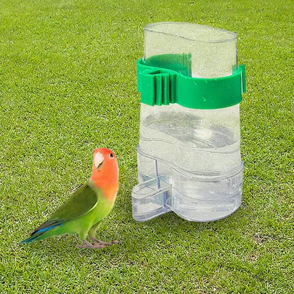 Automatischer Vogel-Wasserspender – Transparent, für Wellensittiche, Nymphensittiche, Kanarien & Co.